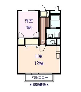 長野県千曲市大字稲荷山【アパート】の間取り
