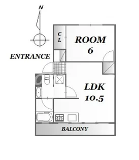 アンカーアパートメント【2階】の間取り