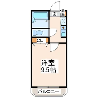 鳥越マンション【3階】の間取り