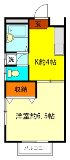 オサナガハイツ【2階】の間取り