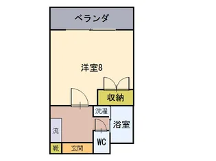 ウィル帯山南【4階】の間取り
