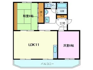 静岡県三島市徳倉【マンション】の間取り