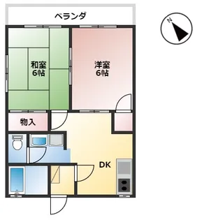 デルニエIII【2階】の間取り