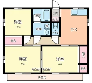 ファインネスト小松原【1階】の間取り