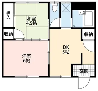 コーポHANEKA(ハネカ) B【1階】の間取り