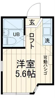 ユナイト上町ランドシュタイナー【1階】の間取り