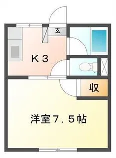 カーサ・コモド青森【2階】の間取り