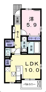 マーレ・インテルノV【1階】の間取り