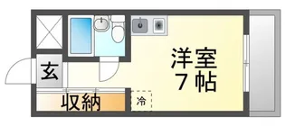 ハイツ衣笠【3階】の間取り