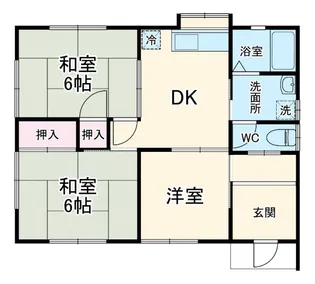 ハイツ岡村【2階】の間取り