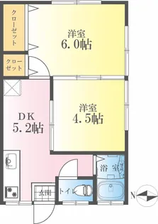 光栄荘【2階】の間取り