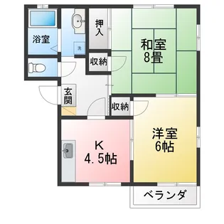 ウェルシャンIIIS【2階】の間取り