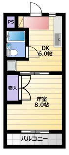 ミーテルーチェ坪井I【1階】の間取り