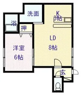 ハイツカトレアA【2階】の間取り