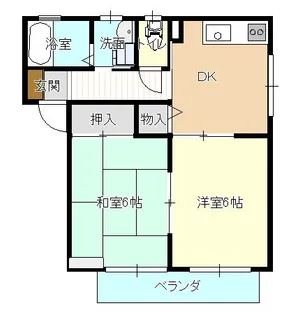 メゾンソレイユA棟【2階】の間取り