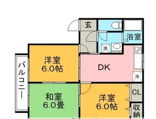 ディアスサカエ【1階】の間取り