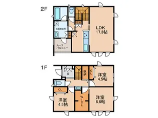 神奈川県横浜市港南区港南1【一戸建】の間取り