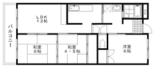 センチュリー摂津【3階】の間取り