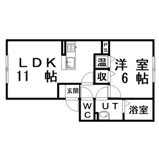 プレシャスコートA棟【1階】の間取り