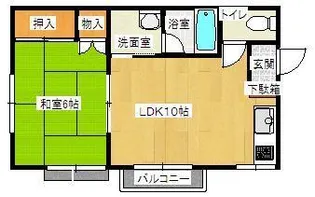 ビューハイム戸田【2階】の間取り