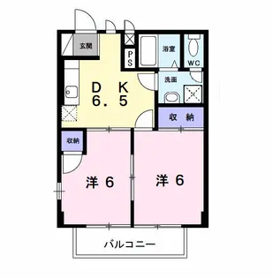 千葉県茂原市大芝3【アパート】の間取り