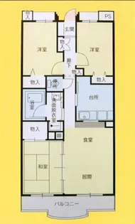マロニエハイツ今泉【5階】の間取り