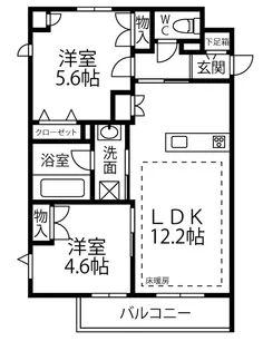 キャッスル国立【3階】の間取り