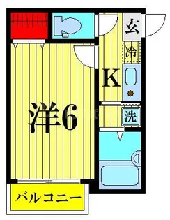 ヴェラアズール篠崎【3階】の間取り