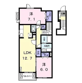 フレール II【2階】の間取り