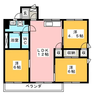 パークサイドステージ【2階】の間取り