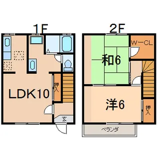 神奈川県足柄下郡湯河原町鍛冶屋【一戸建】の間取り