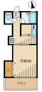 紅梅荘【1階】の間取り