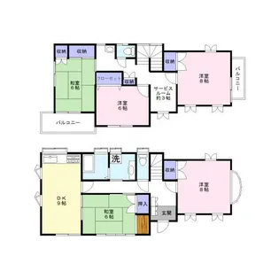 千葉県松戸市大橋【一戸建】の間取り