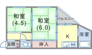 稲垣ビル【4階】の間取り