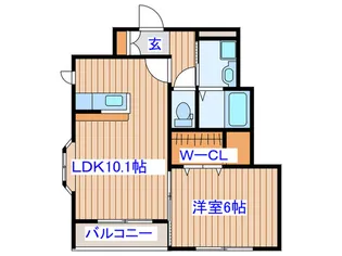 アゼリアン【1階】の間取り