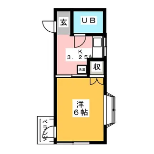 ひばりハイツ【2階】の間取り