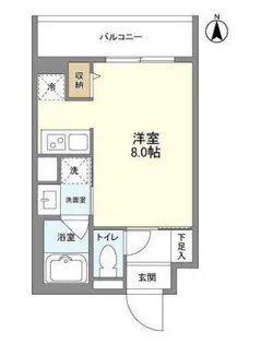 パルムクレスト武蔵小山 サウス棟【3階】の間取り