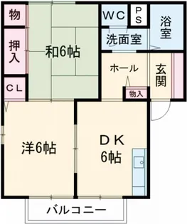 サンモールコーポ【1階】の間取り