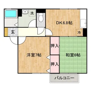 コーポWada【2階】の間取り