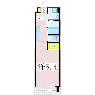鹿児島県鹿児島市東谷山1【マンション】の間取り