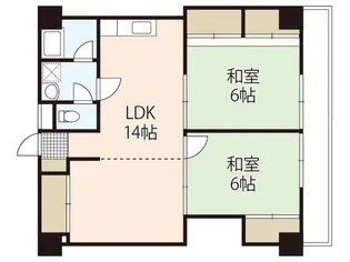 サニーヒル江波【4階】の間取り