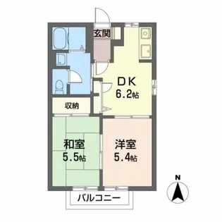 アネックス F【1階】の間取り