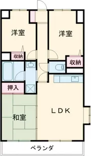 ライオンズガーデン多摩川河辺第二【7階】の間取り