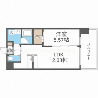 大阪府大阪市東成区中道3【マンション】の間取り