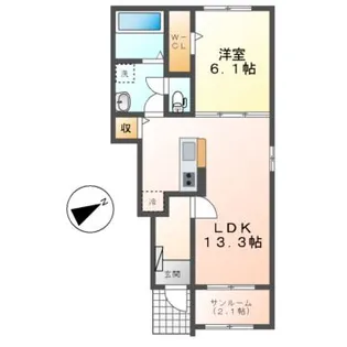 プラネット 寺ノ前【1階】の間取り