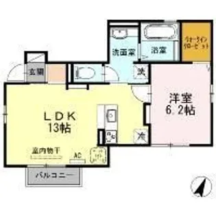 シュド プルミエールII【1階】の間取り