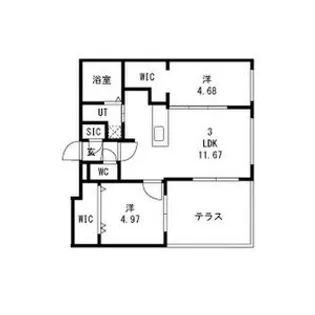 Sourire【1階】の間取り