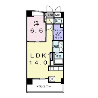 グリーンフィールドH【3階】の間取り