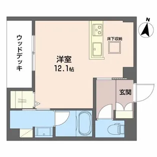 ドエル ジョーダン【1階】の間取り