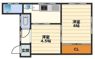 さつき荘【2階】の間取り